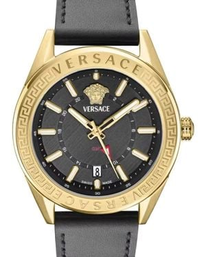 Versace V-Code Armbanduhr 42Mm - Schwarz