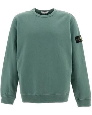 Stone Island Logo-Patch Jumper - Green
