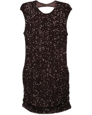 Aniye By Sequinned Cut-Out Mini Dress - Black