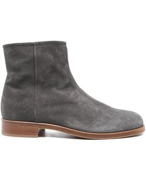 Common Projects Bottines Zippées En Daim - Marron