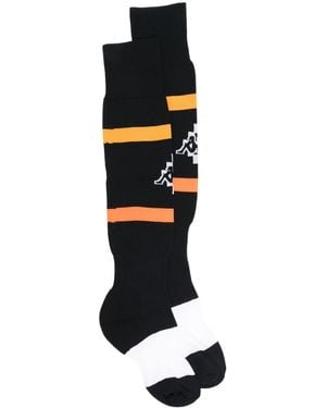 Marcelo Burlon Aop Folk Kappa Soccer Socks - Black