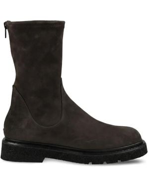 Guglielmo Rotta Krisalyn Stretch-Suede Ankle Boots - Black