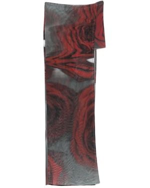 Jean Paul Gaultier Blurry Roses Mini Skort - Purple