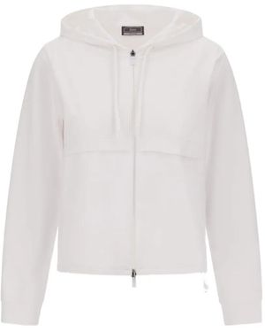 Herno Zip-Up Hoodie - White