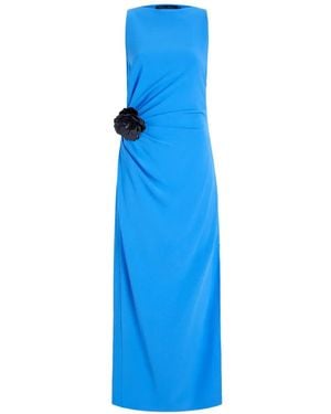 Proenza Schouler Indria Flower-Detail Maxi Dress - Blue