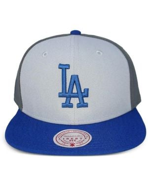 Mitchell & Ness Los Angeles Dodgers Triple Play Liberty Embroidered Baseball Cap - Blue