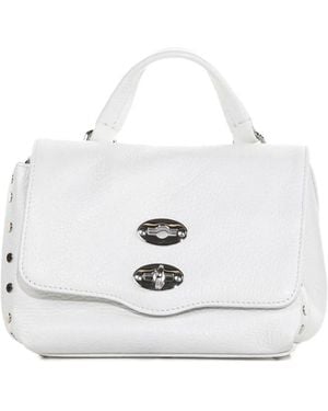 Zanellato Borsa Tote Postina Baby Con Decorazione - Bianco