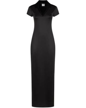Courreges Sports Polo Long Dress - Black