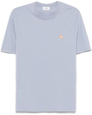 Maison Kitsuné Chillax Fox パッチ Tシャツ - ブルー