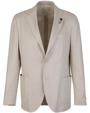 Lardini Single-Breasted Blazer - Grey