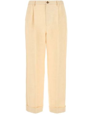 Valentino Garavani Pleated Trousers - Natural