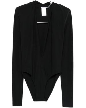 Amazuìn V-neck Bodysuit - ブラック