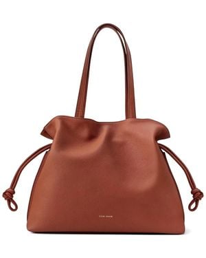 Esin Akan Large Emma Leather Tote Bag - Brown