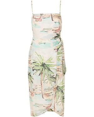 Lenny Niemeyer Pareo Printed Midi Dress - White