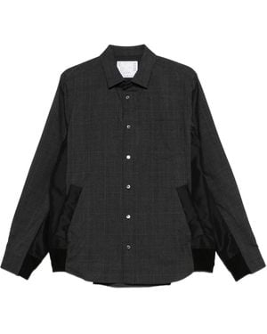 メンズ Sacai オフホワイト ポプリン シャツ ホワイト | Lyst
