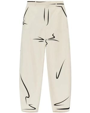 Moschino Pantalon À Imprimés Contrastants - White