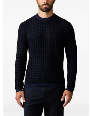 ARMANI EXCHANGE Pullover Mit Geometrischem Muster - Schwarz