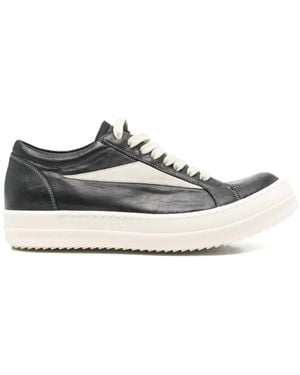 Rick Owens Vintage Low-Top Leather Trainers - White
