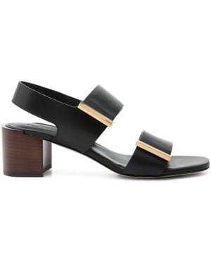 Tod's Sandalen Aus Leder 55Mm - Schwarz