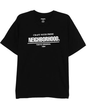Neighborhood T-Shirt mit Print - Schwarz