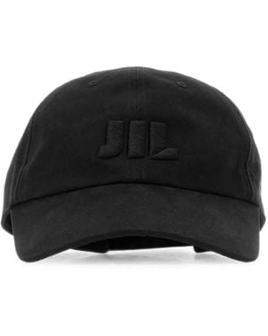 Jil Sander Logo-Embroidered Baseball Cap - Black