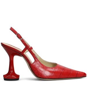 OTTANGE 90Mm Edna Pumps - Red