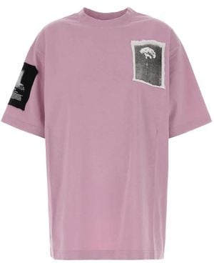 Balenciaga Patch-Detail T-Shirt - Pink