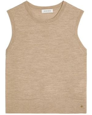 Anine Bing Moni Tank Top - Natural