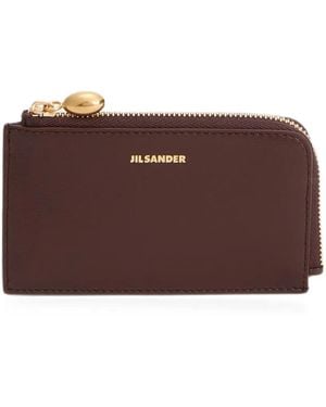 Jil Sander Portamonete Goji Piccolo - Marrone