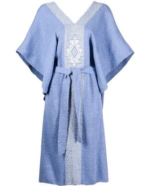 Voz Estrella Kaftan Cardigan - Blue
