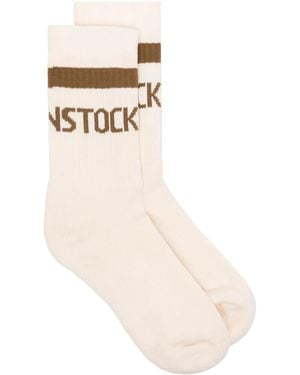 Birkenstock Calcetines Con Logo En Intarsia - Neutro