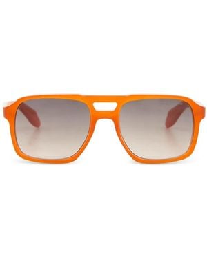 Cutler and Gross Lunettes De Soleil À Monture Pilote - Orange