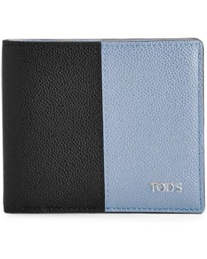Tod's Billetera Con Placa Del Logo - Negro
