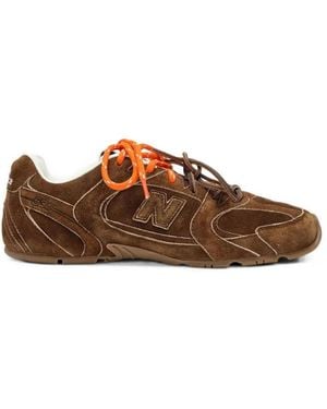 Miu Miu New Balance X Wildleder-Sneakers - Braun