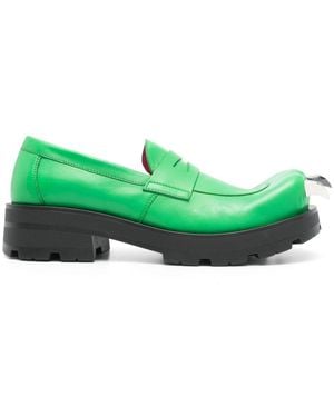 Charles Jeffrey Moggies Loafers - Green