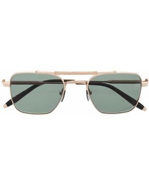 Akoni Europa Square-Frame Sunglasses - Green