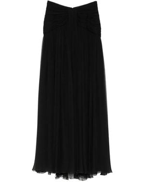 Zuhair Murad Draped Slit Skirt - Black