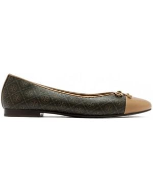 Tory Burch Cap-Toe Ballet - Brown