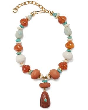 Lizzie Fortunato Collar con cuentas - Blanco