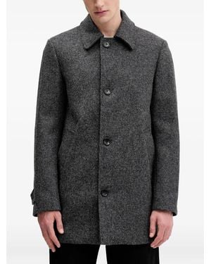 Bally Buttoned Coat - Gray