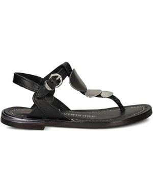 A.s.98 T-Bar Leather Sandals - Black