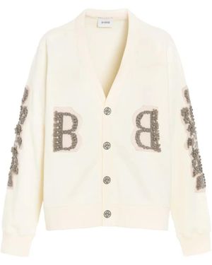 Barrie B-Logo Cardigan - Natural