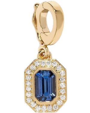 Azlee 18Kt Gelbgoldanhänger Mit Saphir Und Diamanten - Blau