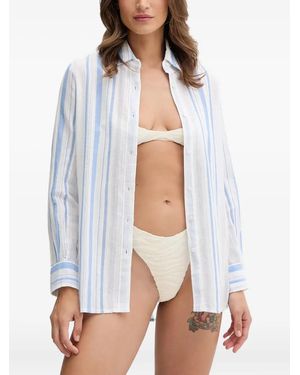 Melissa Odabash Stripe Shirt - White