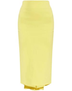 Jacquemus Draped Straight Skirt - Yellow