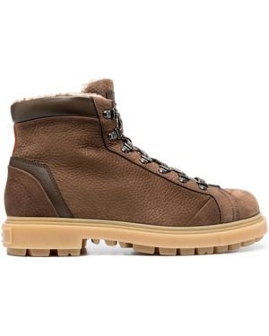 Santoni Stivaletti Stringati - Marrone