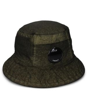C.P. Company Lens-Detail Bucket Hat - Green