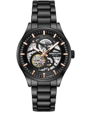 Kenneth Cole Skeleton 42Mm Watch - Black