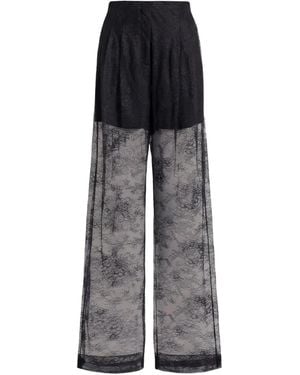 Alberta Ferretti Lace Pants - Grey