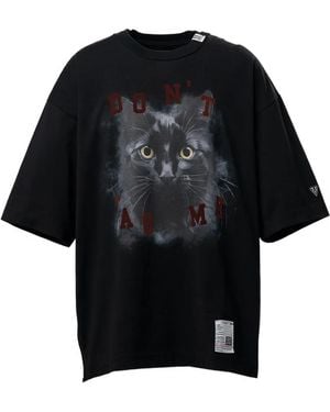Maison Mihara Yasuhiro Cat-Printed T-Shirt - Black